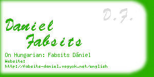 daniel fabsits business card